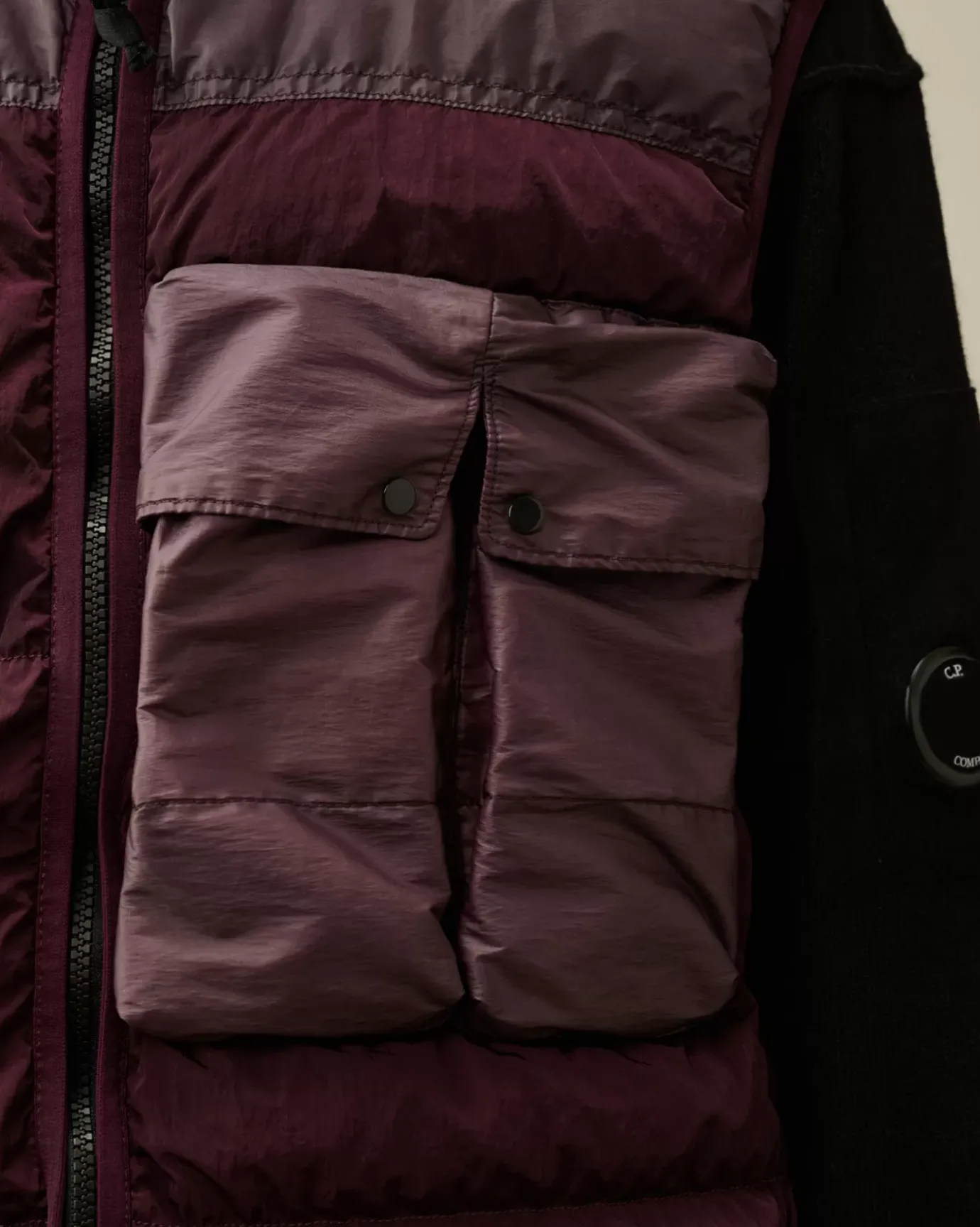 Jacket & Coats<C.P. Company Eco Chrome-R Mixed Down Vest Potent Purple
