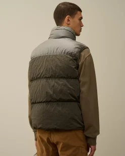Jacket & Coats<C.P. Company Eco Chrome-R Mixed Down Vest Grape Leaf – Green