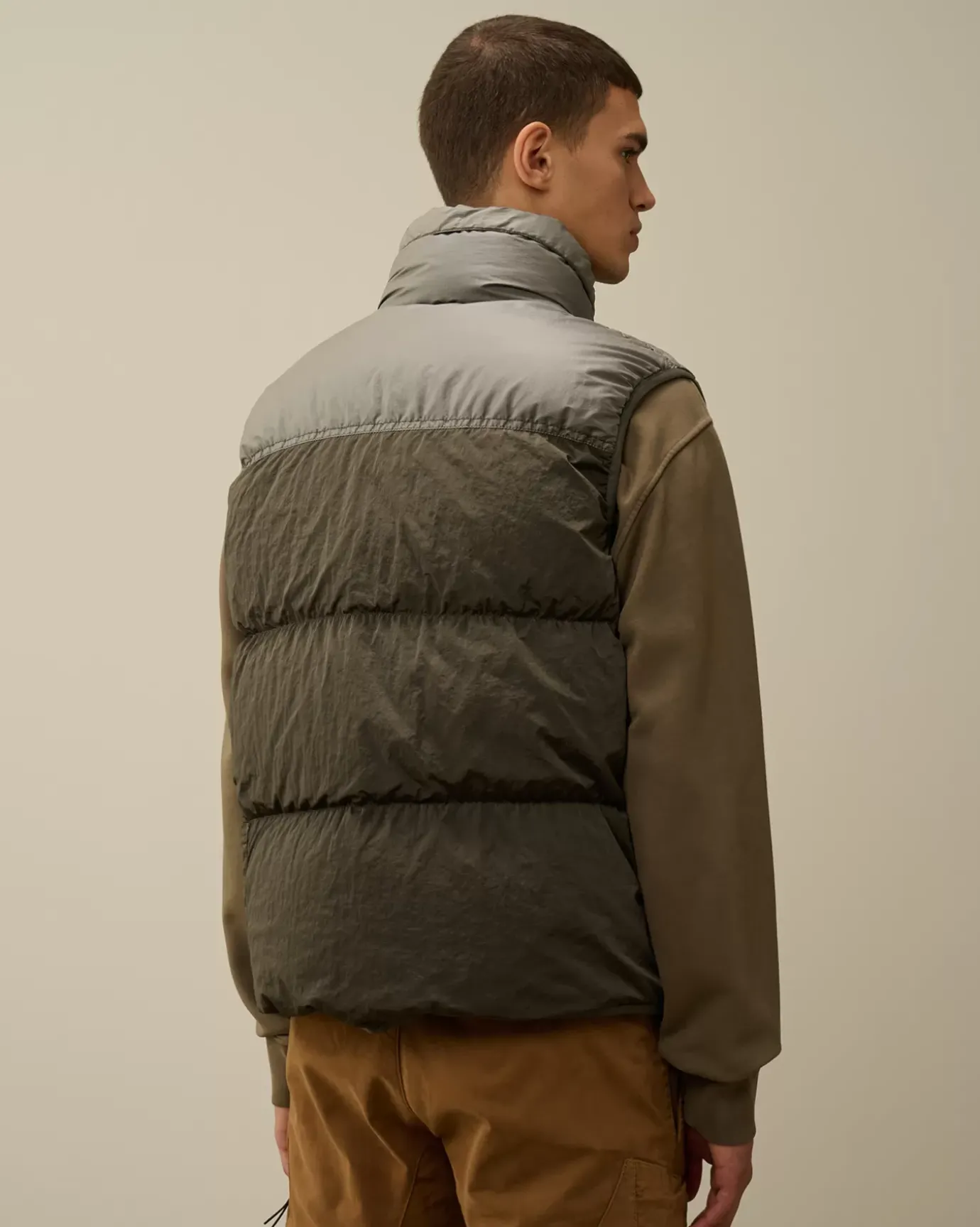 Jacket & Coats<C.P. Company Eco Chrome-R Mixed Down Vest Grape Leaf – Green