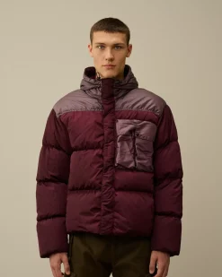 Jacket & Coats<C.P. Company Eco Chrome-R Mixed Goggle Down Jacket Potent Purple