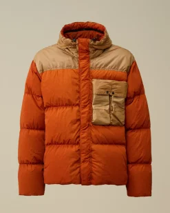 Jacket & Coats<C.P. Company Eco Chrome-R Mixed Goggle Down Jacket Bombay Brown