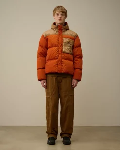 Jacket & Coats<C.P. Company Eco Chrome-R Mixed Goggle Down Jacket Bombay Brown