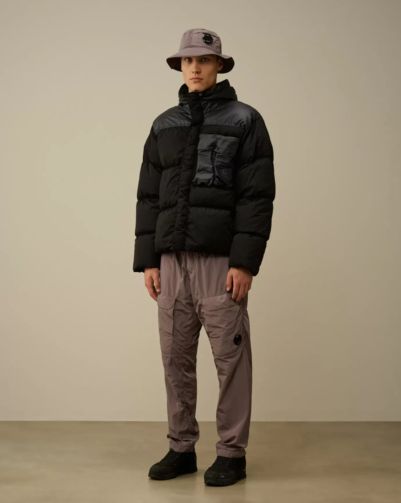 Jacket & Coats<C.P. Company Eco Chrome-R Mixed Goggle Down Jacket Total Eclipse – Blue