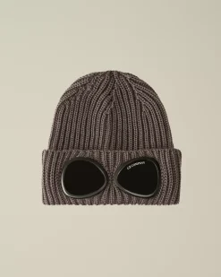 Hats<C.P. Company Extra Fine Merino Wool Goggle Beanie Boulevard – Violet