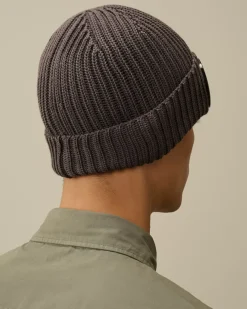 Hats<C.P. Company Extra Fine Merino Wool Goggle Beanie Boulevard – Violet