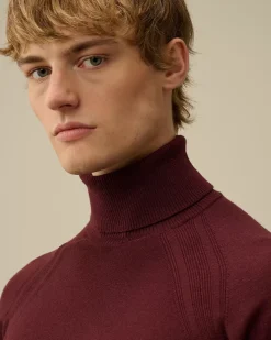 Jumpers<C.P. Company Extra Fine Merino Wool Turtleneck Knit Potent Purple