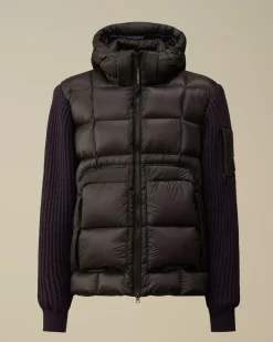 Jumpers<C.P. Company Extrafine Merino Wool Mixed Hooded Knit Nightshade – Purple