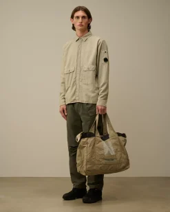 Overshirt<C.P. Company Flannel Lined Overshirt Vintage Khaki – Beige