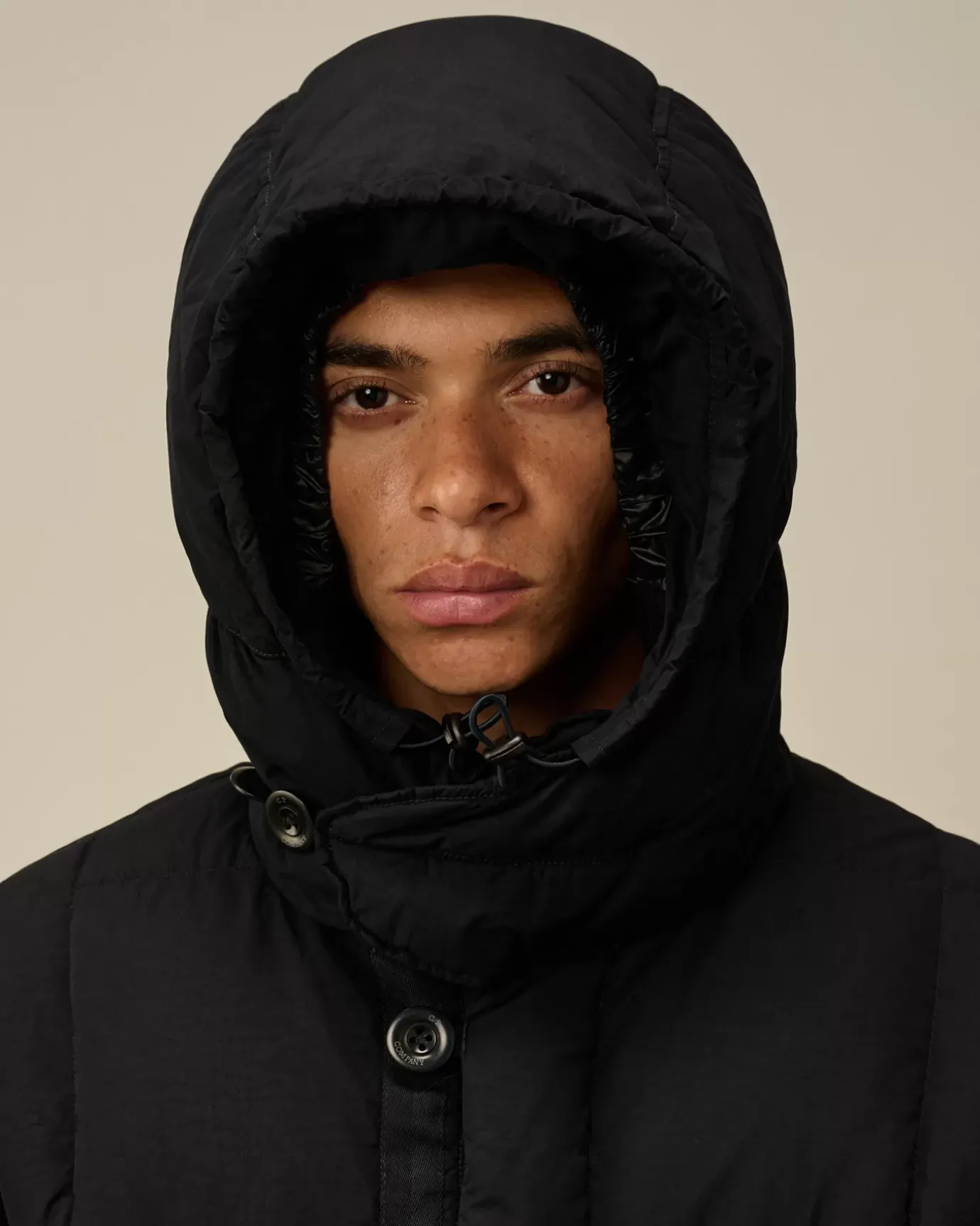 Jacket & Coats<C.P. Company Flatt Nylon Hooded Long Down Jacket Total Eclipse – Blue