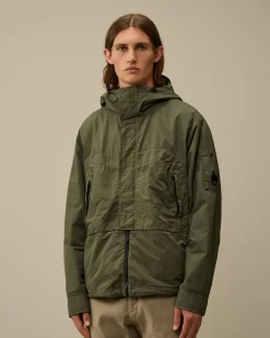 Overshirt<C.P. Company Flatt Nylon Hooded Overshirt Grape Leaf – Green