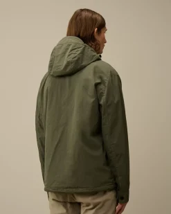 Overshirt<C.P. Company Flatt Nylon Hooded Overshirt Grape Leaf – Green