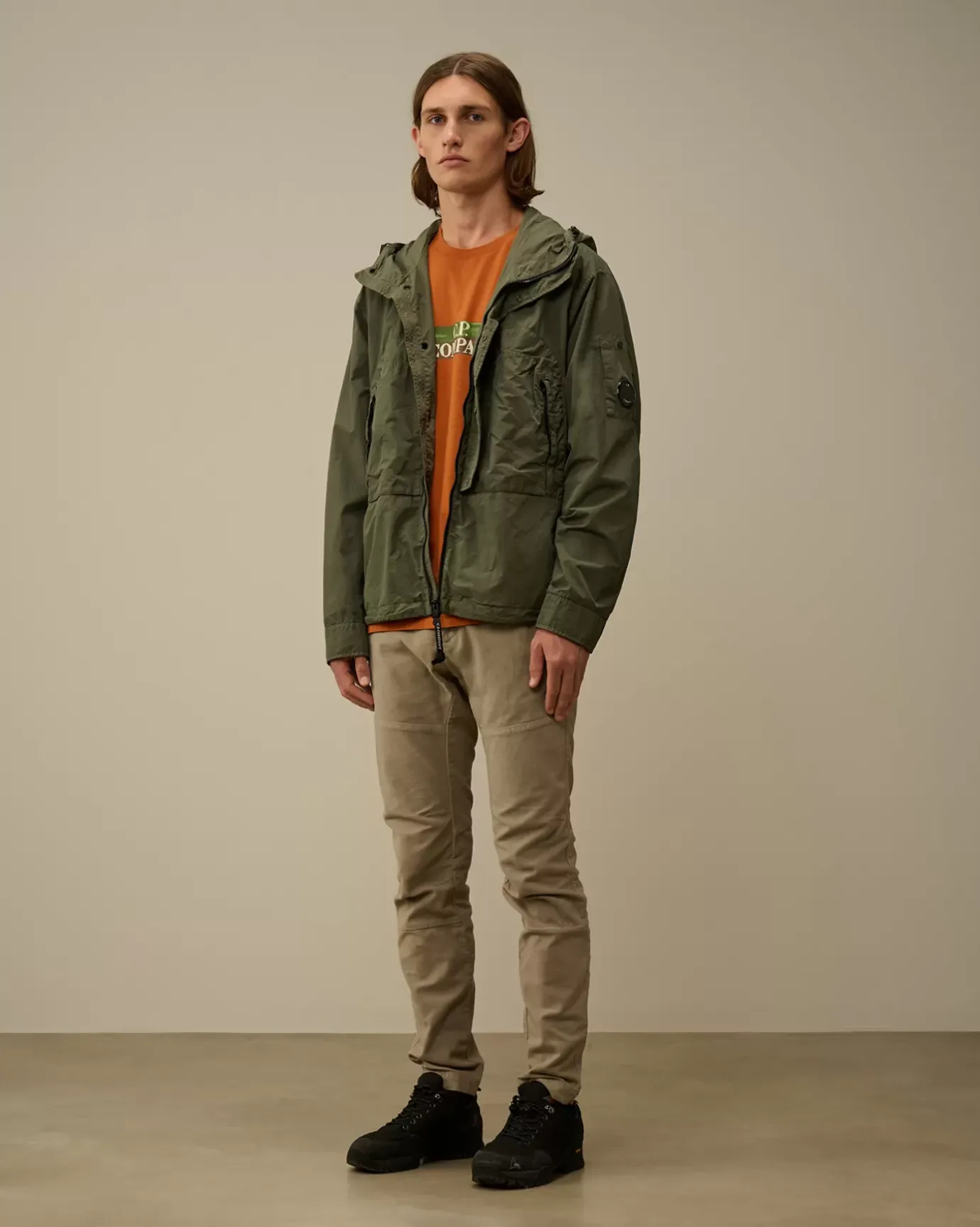Overshirt<C.P. Company Flatt Nylon Hooded Overshirt Grape Leaf – Green