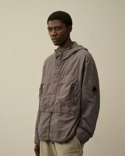 Overshirt<C.P. Company Flatt Nylon Hooded Overshirt Boulevard – Violet