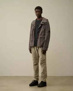 Overshirt<C.P. Company Flatt Nylon Hooded Overshirt Boulevard – Violet