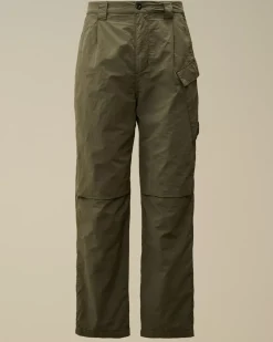 Trousers<C.P. Company Flatt Nylon Regular Cargo Pants Grape Leaf – Green