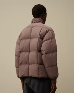 Jacket & Coats<C.P. Company Flatt Nylon Short Down Jacket Purple Dove