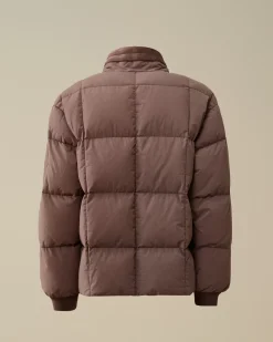 Jacket & Coats<C.P. Company Flatt Nylon Short Down Jacket Purple Dove