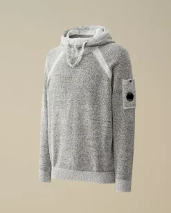Jumpers<C.P. Company Fleece Knit Hooded Knit Black Melange