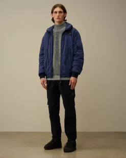 Jumpers<C.P. Company Fleece Knit Turtleneck Knit Black Melange