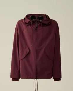 Jacket & Coats<C.P. Company GD Shell Mixed Goggle Hooded Jacket Potent Purple