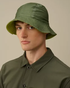 Hats<C.P. Company Gore-G Type Logo Bucket Hat Piquant Green