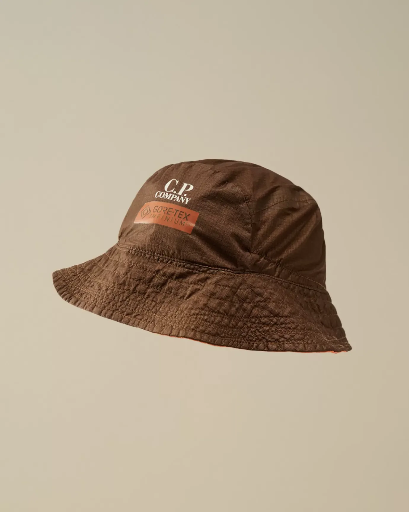 Hats<C.P. Company Gore-G Type Logo Bucket Hat Bombay Brown
