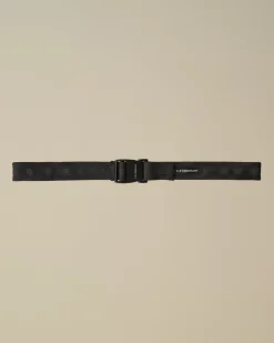 Other Accessories<C.P. Company Herringbone Tape Belt Black