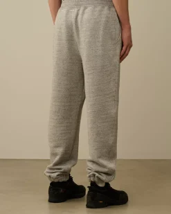 Tracksuits & Shorts<C.P. Company Japanese Mélange Fleece Logo Sweatpants Greystone Melange