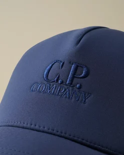 Clothing 10-14|Clothing 4-8<C.P. Company Kids C.P. Shell-R Logo Cap Estate Blue