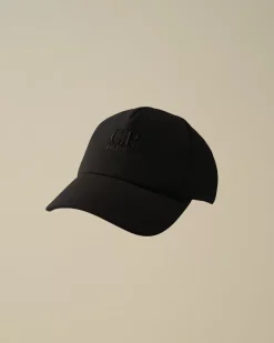 Clothing 10-14|Clothing 4-8<C.P. Company Kids C.P. Shell-R Logo Cap Black