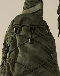 Clothing 10-14|Clothing 4-8<C.P. Company Kids Nylon B Crossbody Rucksack Grape Leaf – Green