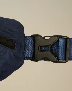 Clothing 10-14|Clothing 4-8<C.P. Company Kids Nylon B Logo Zipped Waistbag Estate Blue