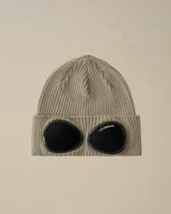 Clothing 10-14|Clothing 4-8<C.P. Company Kids Wool Knit Goggle Beanie Vintage Khaki – Beige
