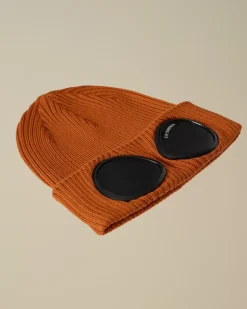 Clothing 10-14|Clothing 4-8<C.P. Company Kids Wool Knit Goggle Beanie Bombay Brown