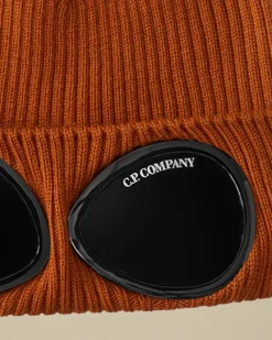 Clothing 10-14|Clothing 4-8<C.P. Company Kids Wool Knit Goggle Beanie Bombay Brown
