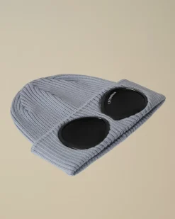 Clothing 10-14|Clothing 4-8<C.P. Company Kids Wool Knit Goggle Beanie Flint Stone – Blue