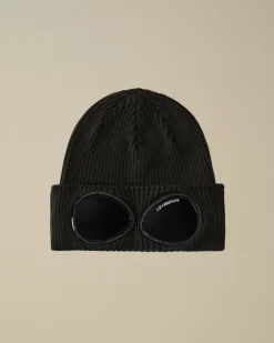 Clothing 10-14|Clothing 4-8<C.P. Company Kids Wool Knit Goggle Beanie Black