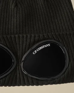 Clothing 10-14|Clothing 4-8<C.P. Company Kids Wool Knit Goggle Beanie Black