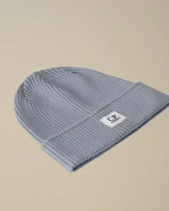 Clothing 10-14|Clothing 4-8<C.P. Company Kids Wool Knit Logo Beanie Flint Stone – Blue