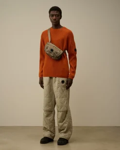 Jumpers<C.P. Company Lambswool GRS Crew Neck Full Knit Bombay Brown