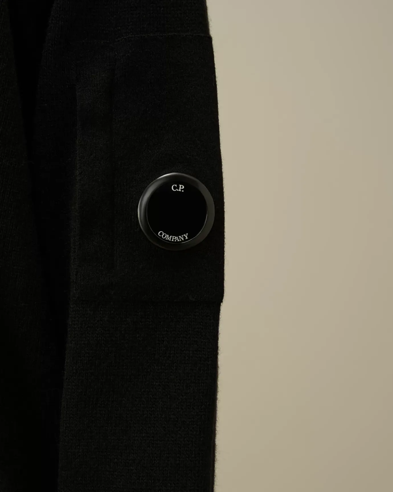Jumpers<C.P. Company Lambswool GRS Crew Neck Knit Black