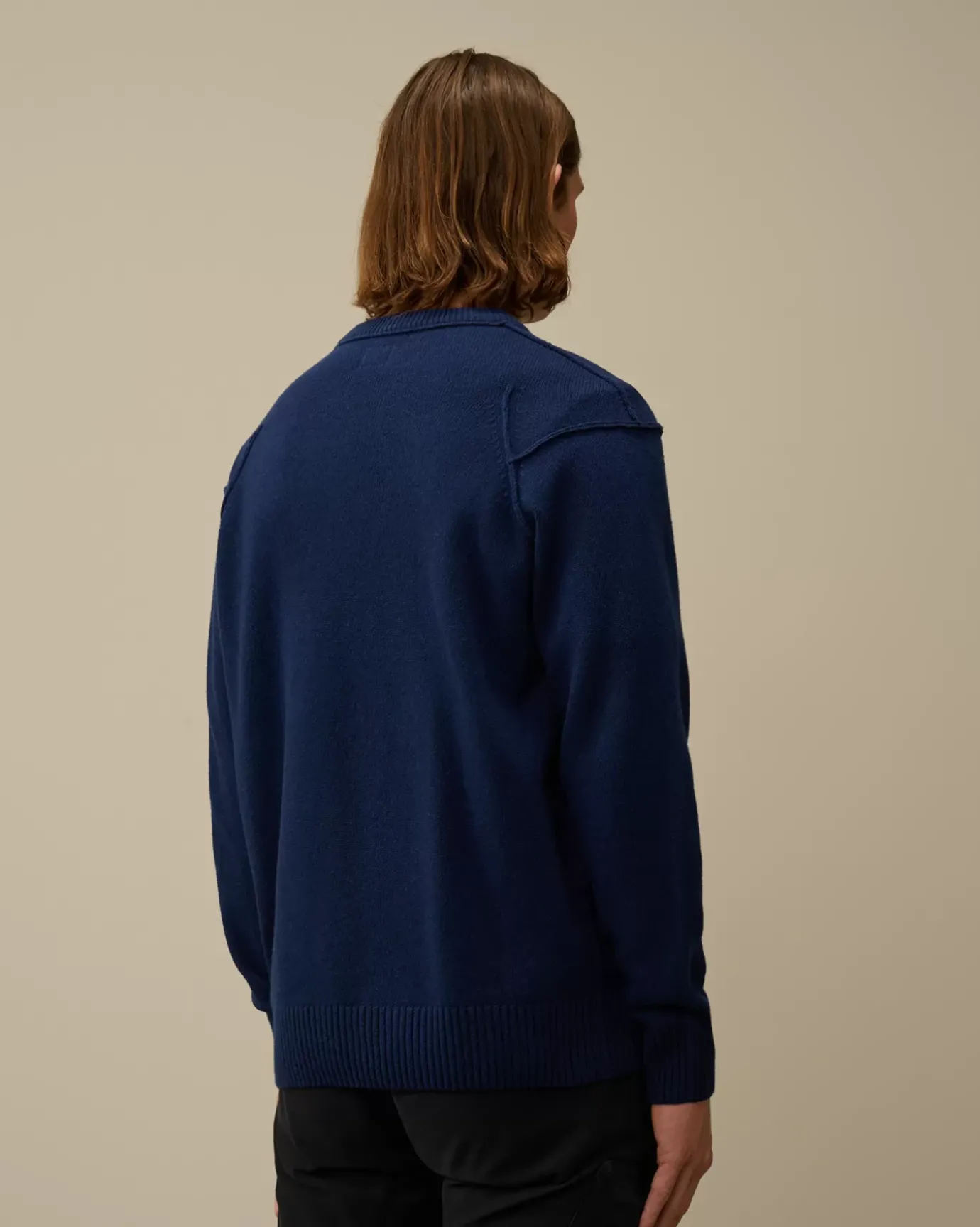 Jumpers<C.P. Company Lambswool GRS Crew Neck Knit Estate Blue