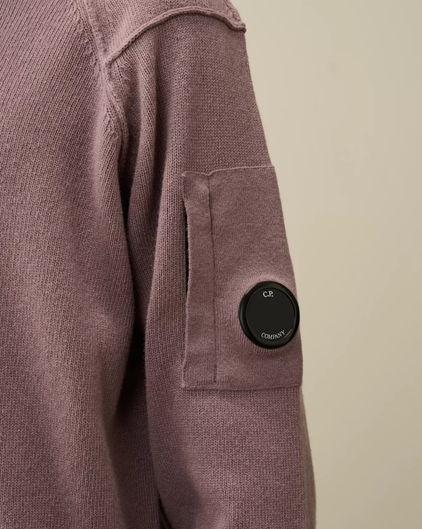 Jumpers<C.P. Company Lambswool GRS Turtleneck Knit Purple Dove