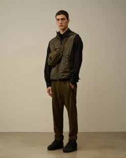 Tracksuits & Shorts<C.P. Company Light Fleece Embroidery Sweatpants Ivy Green