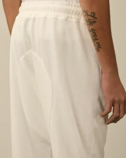 Tracksuits & Shorts<C.P. Company Light Fleece Embroidery Sweatpants Gauze White