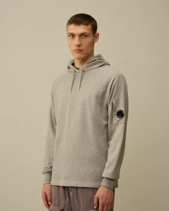 Sweatshirts<C.P. Company Light Fleece Hooded Sweatshirt Greystone Melange
