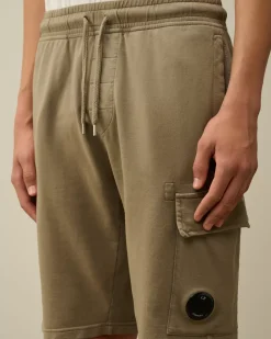 Tracksuits & Shorts<C.P. Company Light Fleece Lens Shorts Walnut – Beige