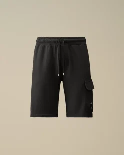 Tracksuits & Shorts<C.P. Company Light Fleece Lens Shorts Black