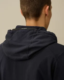 Sweatshirts<C.P. Company Light Fleece Zipped Hooded Sweatshirt Total Eclipse – Blue