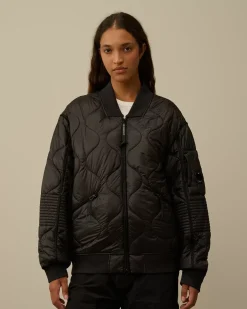 Jacket & Coats<C.P. Company Liner Padded Bomber Jacket Black